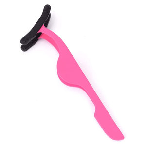 Private <b>Label</b> Stainless Steel Pink Box Eyelash <b>Applicator</b> Tweezers Lash Tweezers Eyebrow Scissor Curler Tweezers - Product Image 1