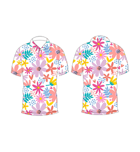Polo pour homme à manches courtes, imprimé floral coloré, décontracté, pour l'été, pour le golf - Product Image 3