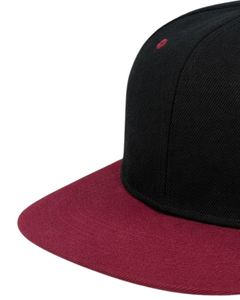 Customized Black Red <b>Flat</b> Brim Snapback <b>Cap</b> For Men Women Adjustable Cotton Baseball Hat Casual Streetwear Premium Quality - Product Image 3