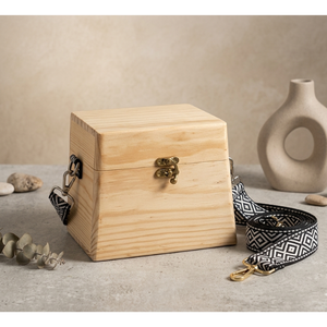 Caja Rectangular de Madera Natural, Hecha a Mano, Ecológica, Duradera y Elegante, para Mujeres, para Compras, Uso Diario, Decoración del Hogar, Decoración de Mesa - Product Image 6