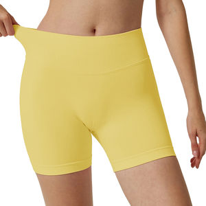 Shorts de Yoga Transpirables con Logotipo Personalizado, 100% Algodón, Shorts Deportivos para Correr, Leggings de Cintura Media para Gimnasio y Fitness para Mujer - Product Image 6