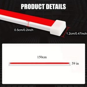 Aggiorna il tuo veicolo con una luce di marcia diurna bianca dinamica da 59 pollici a LED universale 12V 10W! Luci auto di emergenza - Product Image 5