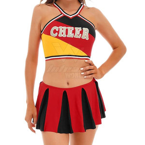 ชุดเชียร์ลีดเดอร์มืออาชีพ ผ้าเนื้อบางเบา ระบายอากาศได้ดี ออกแบบมาเพื่อการแสดงพลังงานสูง - Product Image 4