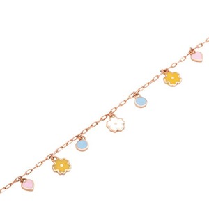 Pulseras de cadena de oro de 18k para niños, modernas y elegantes, con diamantes CZ redondos brillantes, certificados por SGL, joyería fina de lujo para niños. - Product Image 4
