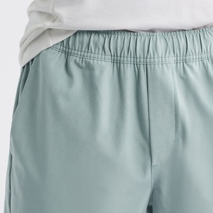 Roregal กางเกงออกกำลังกายขาสั้นสำหรับผู้ชาย, เอวยางยืดแห้งเร็วน้ำหนักเบาระบายอากาศได้ดี100% วิ่งโพลีเอสเตอร์สีพื้นลำลอง - Product Image 4