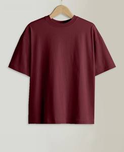 T-shirt Homme Prix Usine 100% Coton Épaules Tombantes Coupe Ample Respirant Séchage Rapide Col Rond Oversize Été - Product Image 3