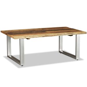Tavolino in legno massello di recupero 39.4 \ "x23.6 \" x15 \ "dimensioni eleganti mobili in legno - Product Image 4