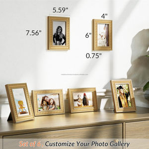 Premium Mango Wood Picture <b>Frame</b> With Wood Beaded Designs Wall Hanging Decorative Wooden <b>Frame</b> Perfect For Room And Office Decor - Product Image 6