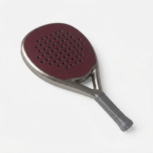 Raquette de padel en fibre de carbone durable, légère, en graphite, avec noyau en mousse EVA, surface texturée, poignée ergonomique, contrôle de puissance. - Product Image 2