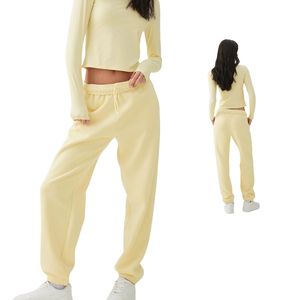 Conjunto de 2 Piezas para Mujer al por Mayor, Top Corto de Manga Larga y Pantalones Deportivos, Chándal Informal, Logotipo Personalizado OEM - Product Image 1