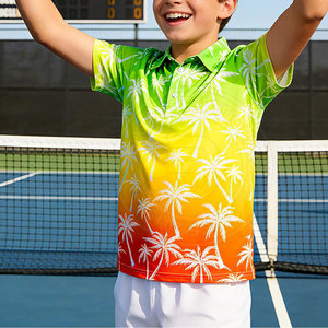 Chemises de golf personnalisées pour jeunes joueurs, respirantes et à séchage rapide, pour les cours de golf et l'entraînement sportif - Product Image 5