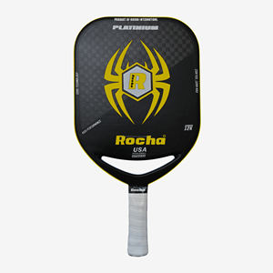 Raquette de pickleball en fibre de carbone personnalisable avec noyau en nid d'abeille pagaies en caoutchouc épais - Product Image 4