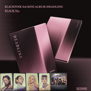 BLACKPINK 3er MINI ÁLBUM [DEADLINE] Versión BLACK Libro Electrónico K-Pop (CD) con Materiales de Papel y Plástico Idioma Coreano - Product Image 1