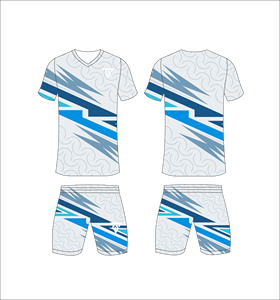 Custom sublimated soccer uniform set for men with blue navy and yellow camouflage pattern print jersey and matching <b>shorts</b> - Product Image 5