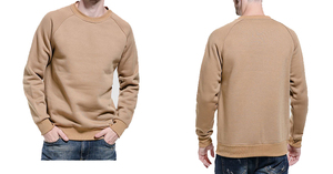 Wholesale 100% Polyester Crew Neck <b>Sweatshirts</b> Custom Solid Color Embroidered and Beaded Techniques OEM Service for Men - Product Image 2