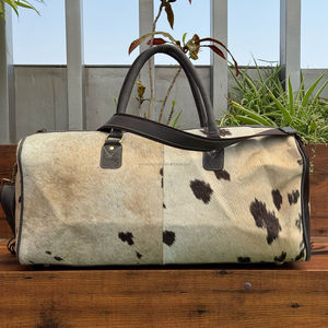 Nouveau design moderne de nuit usiné à la main en cuir à franges sacs de voyage quotidiens bagages sacs de luxe en peau de vache sacs de week-end pour les vacances - Product Image 6
