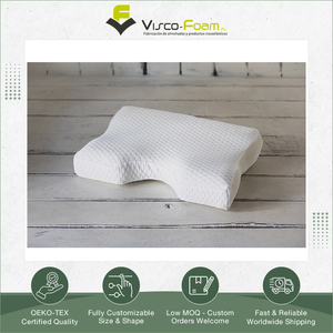 Exhibiting Highest Standard Assured Quality Luxurious Memory Foam Polyester Cotton Nature Bed Pillow for Neck, <b>Back</b> & Legs Use - Product Image 2