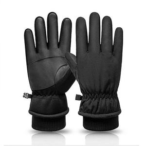 Winter Snowboarding <b>Gloves</b> Full Finger <b>Thermal</b> Insulated <b>Waterproof</b> Cotton Outdoor Women Drawstring Closure Cold Weather - Product Image 1