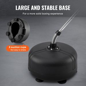 Ensemble de sacs de frappe sur pied réglables en hauteur avec gants, sac de frappe de boxe réflexe pour adolescents et adultes - Product Image 5