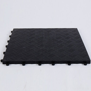 Dalles de sol emboîtables en PP robustes pour entrepôt, revêtement de sol vinyle au design moderne avec surface parquet pour sols de garage en dalles - Product Image 6