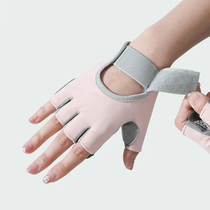 Guantes Deportivos de Medio Dedo de Poliéster de Alta Calidad para Hombre y Mujer, Ligeros, Antideslizantes, con Soporte para Muñeca, para Levantamiento de Pesas, Gimnasio y Deportes - Product Image 5