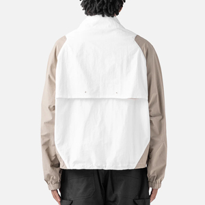 OEM Lightweight Color Block Windbreaker <b>Jacket</b> Low MOQ Urban Stylish Quarter Zip <b>Track</b> <b>Jacket</b> Bulk Windproof Anorak Tracksuit - Product Image 4