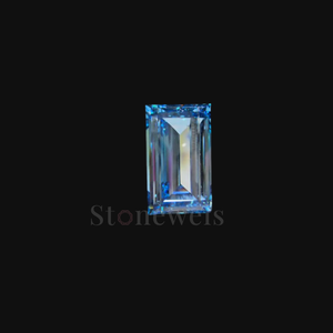 Diamante Sintético Premium en Forma de Baguette Azul, Color Fantasía, Cultivado en Laboratorio, Certificado, Piedra Suelta para Colecciones de Joyería de Lujo - Product Image 1