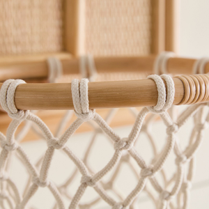 Tableau de basket en rotin classique, décoration murale pour chambre d'enfant, jouet sportif en osier fait main pour enfants, idéal pour la crèche et les jeux. - Product Image 3