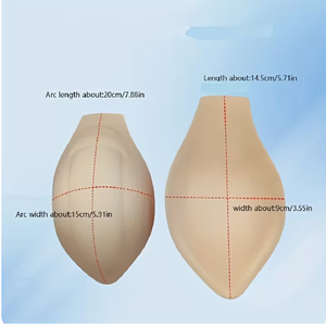 Contoured Abdominal Support Pads 2Pcs Soft Spandex Tummy Control Shapewear for Men All Seasons groin <b>protector</b> MMA groin guard - Product Image 6
