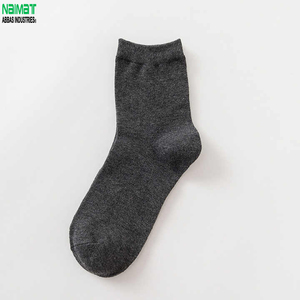 Men's Ankle <b>Socks</b> 100% Cotton Breathable Knitted Solid Color Daily Wear Spring Standard <b>Thickness</b> - Product Image 5