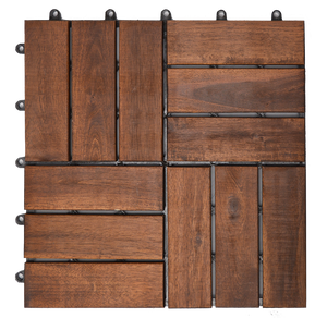 Baldosas de Madera Dura de Acacia Vietnamita para Terraza Exterior, Cuadradas, Encajables, Antideslizantes, Acabado Mate Impermeable, Durabilidad de Más de 5 Años - Product Image 5