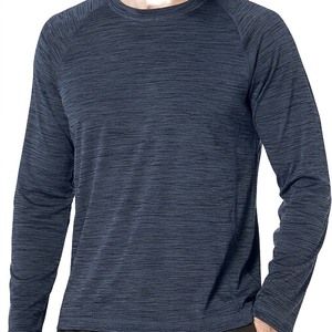 Camiseta de Compresión de Manga Larga Amarilla para Hombre, de Secado Rápido, de Poliéster, para Actividades al Aire Libre - Product Image 3