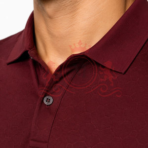 Premium <b>Burgundy</b> Polo <b>Shirt</b> Modern Design Soft Cotton Fabric Comfortable Fit Breathable Short Sleeve Daily Wear - Product Image 2