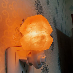 Eco-Friendly Himalayan Pink Salt Lamp Wall <b>Light</b> High Incandescent <b>Bulbs</b> <b>Night</b> <b>Light</b> US/EU Plug Mini Hand Carved Love Feng Shui - Product Image 1