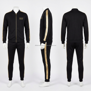 Men Blue White Color Blocking Tracksuit Set Full <b>Zip</b> <b>Hooded</b> Regular Fit Side Pockets Autumn Sporty Style - Product Image 2