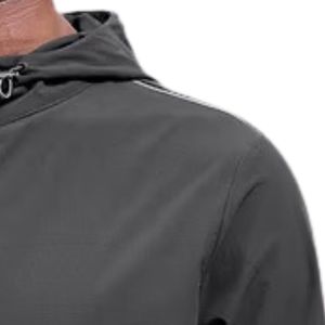 Veste coupe-vent à capuche color block active, épaisse, respirante, résistante à l'eau, pour sports de plein air, avec demi-zip, personnalisable - Product Image 5