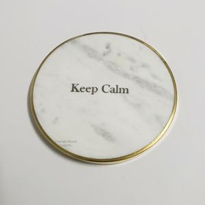 Posavasos de mármol Natural con forma de flor, accesorios de sublimación en blanco antideslizantes, posavasos de piedra para bebidas florales para servir café y vino - Product Image 6