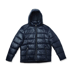 Chaqueta Acolchada con Capucha para Hombre, Cierre de Cremallera, Ropa de Abrigo Informal para Otoño, Corte Regular, Relleno de Poliéster, Ligera y Delgada - Product Image 6