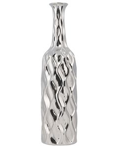 Florero Moderno de Metal Plateado con Diseño Calado, Alto, con Diseño de Rejilla, Hecho a Mano, Centro de Mesa para Decoración del Hogar, Hotel o Boda - Product Image 3