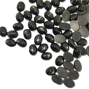 Pierres précieuses naturelles noires étoilées, morceaux non montés, haute qualité, sélection uniques et variées, prix au gramme. - Product Image 1