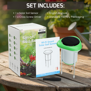 Smart Soil <b>Sensor</b> <b>Wireless</b> Conductivity, Moisture, <b>Temperature</b> APP Monitoring for Gardens, Farms, Greenhouses - Product Image 5