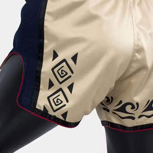Shorts de boxe personnalisés pour hommes grandes tailles avec impression numérique en tissu polyester/coton, taille élastique, vente en gros de vêtements de sport - Product Image 6