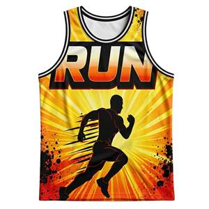 Wholesale Price Custom Design Sublimated Stretch Team Sport Singlet Knitted Eco-Friendly Polyester Mesh <b>Running</b> Sleeveless - Product Image 1