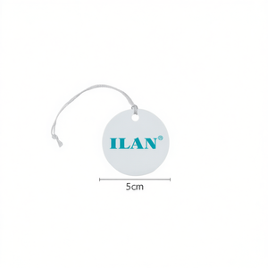 Etiquetas Colgantes Redondas Ilan de 5cm con Cordón, Paquete de 12 para Etiquetas de Ropa - Product Image 1