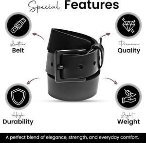 Ceinture en cuir de vache véritable pour homme avec boucle automatique en alliage, largeur 3,5 cm, style luxueux et tendance pour occasions formelles et professionnelles - Product Image 2