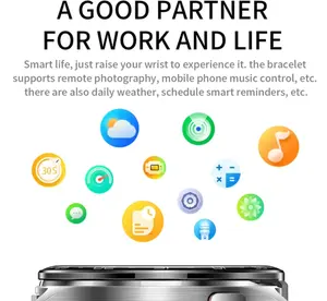 <span class=keywords><strong>Montre</strong></span> <span class=keywords><strong>connectée</strong></span> T97 best-seller 2025 <span class=keywords><strong>avec</strong></span> écouteurs TWS, GPS, rappel d'appels, suivi de la santé et du fitness, étanche IP67 - Product Image 5