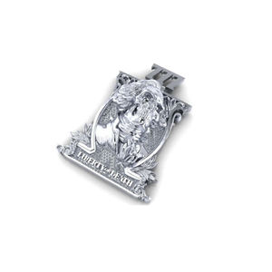 Colgante de Calavera de la Muerte de Plata 925 Personalizado para Hombre, Estilo Hip Hop, con Diamante Moissanita VVS, Joyería de Alta Gama para Hombre - Product Image 1