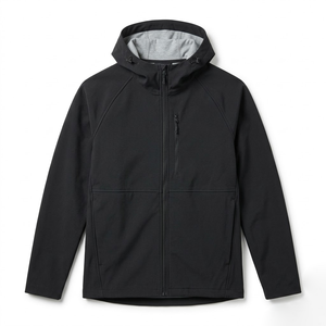 Fabricant de vestes softshell personnalisées, veste d'extérieur imperméable à capuche, OEM ODM, étiquette privée, veste de randonnée coupe-vent, logo personnalisé - Product Image 3
