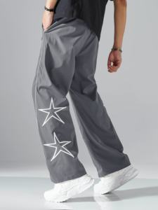 Pantalon de survêtement baggy pour homme, nouvelle conception, qualité supérieure, coupe décontractée, jambe large évasée, style streetwear, collection 2026, pantalon premium pour adulte - Product Image 5