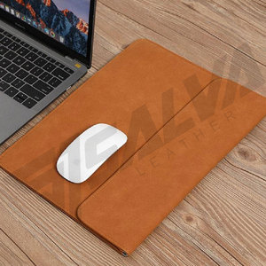 Funda para Portátil de Piel Sintética, Color Marrón Sólido, Sin Cierre de Cremallera, Compartimento para Ordenador, Estilo Casual, Unisex - Product Image 6